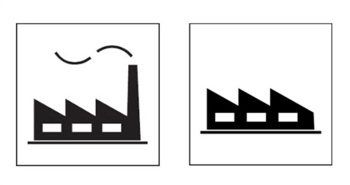 El Govern propone al Estado eliminar la chimenea y el humo de la señal de polígonos industriales