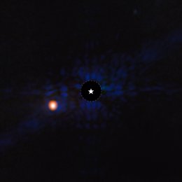 Una imagen del nuevo exoplaneta detectado, Epsilon Indi Ab