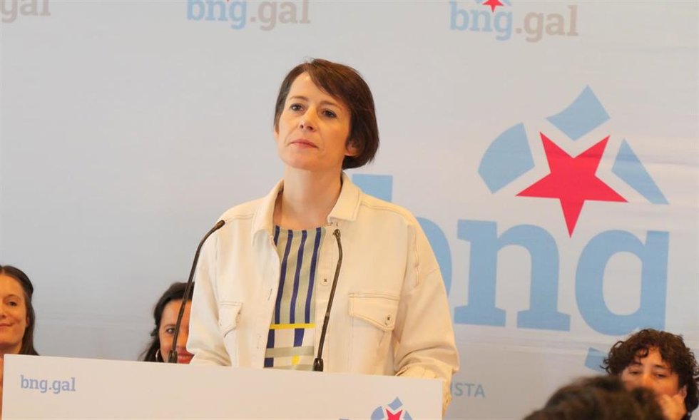 Archivo - La portavoz nacional del BNG, Ana Pontón, interviene ante el Consello Nacional del BNG