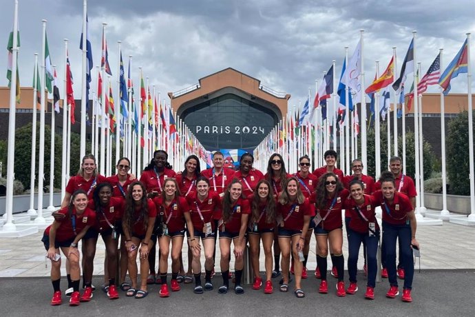 La selección española femenina de balonmano, en París 2024.