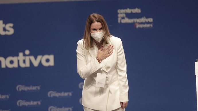 La presidenta del PP de Baleares, Marga Prohens, durante el XVI Congreso del partido.