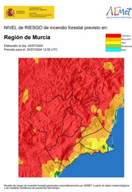 Archivo - Riesgo incendio forestal