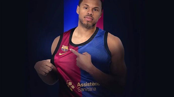 El jugador de baloncesto estadounidense del Barça Justin Anderson