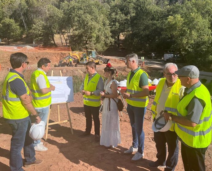 Visita a las obras del puente de acceso a la Loma de Mari Ángela