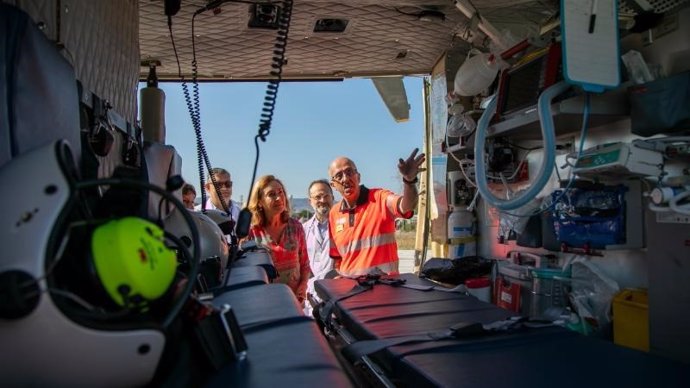 El helicóptero de emergencias del SERIS se ha activado en 106 ocasiones en su primer año de actividad