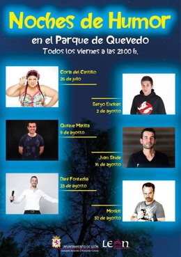 Cartel de las 'Noches de humor' en León