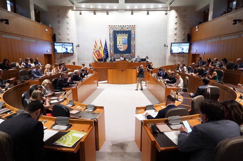 Hemiciclo de las Cortes de Aragón.