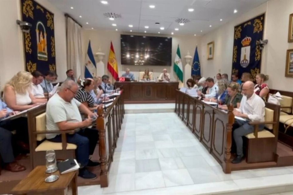 Imagen del pleno del mes del Ayuntamiento de Alcalá de Guadaíra