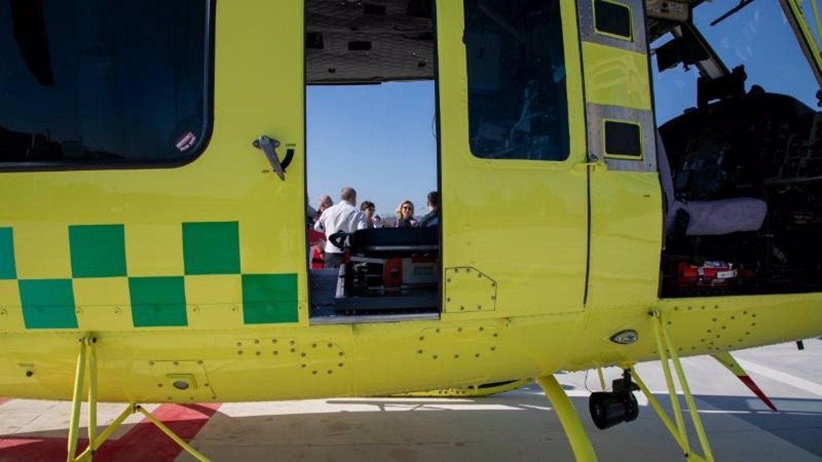 Un ciclista, trasladado en helicóptero a Vitoria tras sufrir una caída en Ezcaray