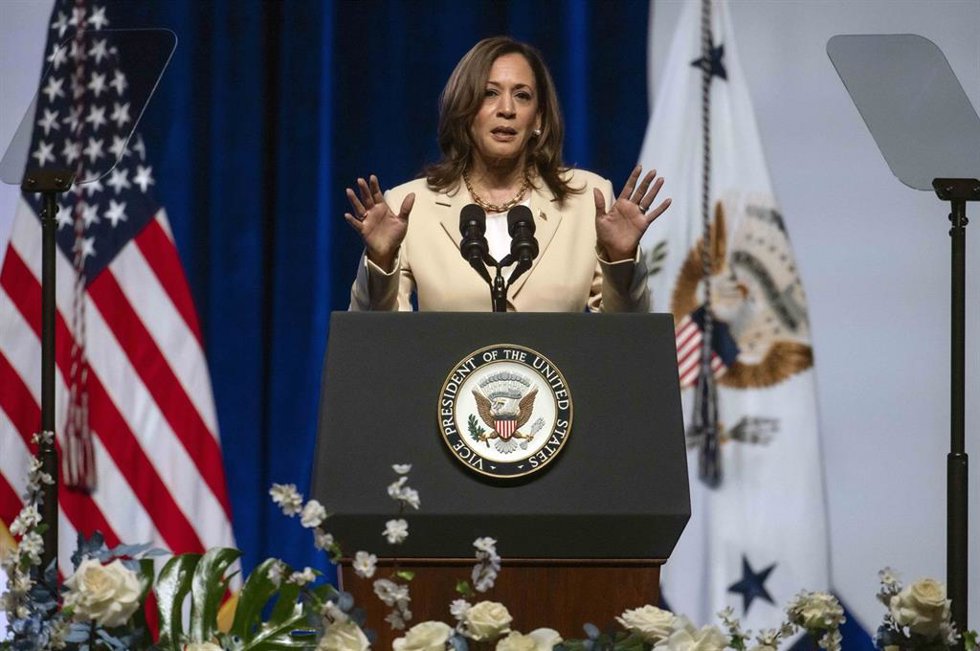 La vicepresidenta de EEUU, Kamala Harris
