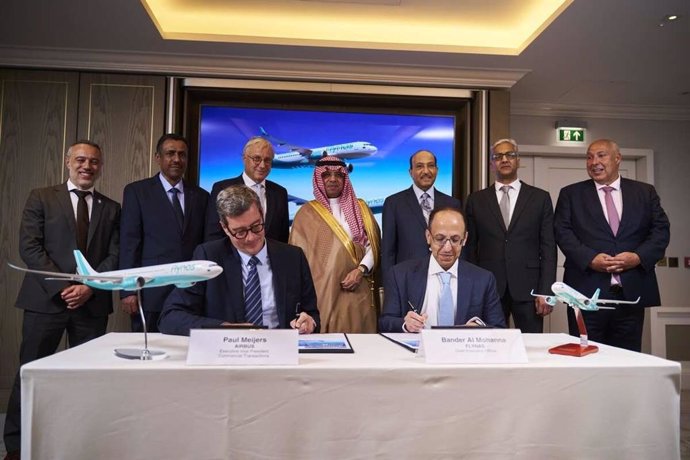 La 'low cost' Flynas firma un acuerdo por 75 aviones adicionales de la familia Airbus A320neo y 15 A330neo.