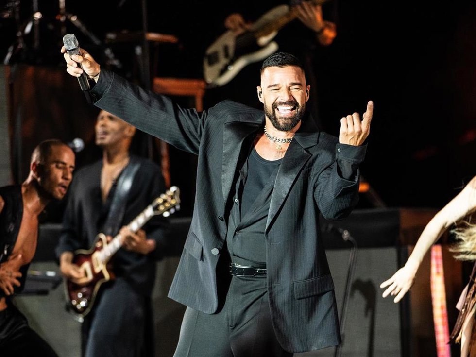 Ricky Martin durante su concierto en el escenario del Festival Starlite Occident a 25 de Julio de 2024 en Marbella (España).