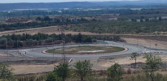 Nueva rotonda en NA-123.