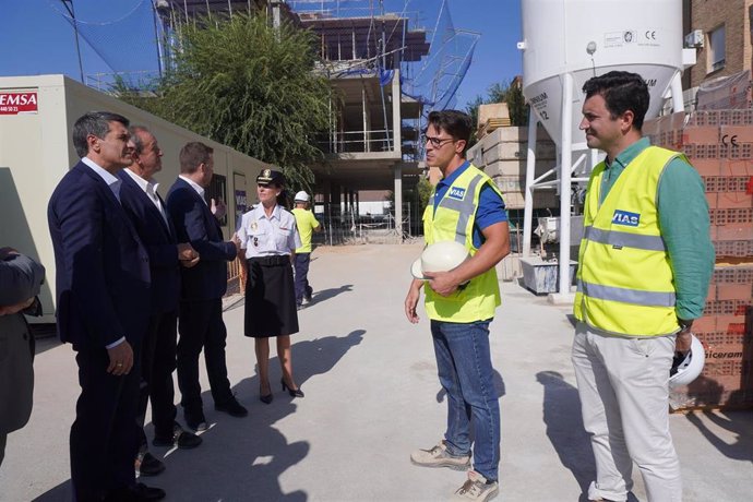 Visita a las obras de la nueva comisará de Andújar