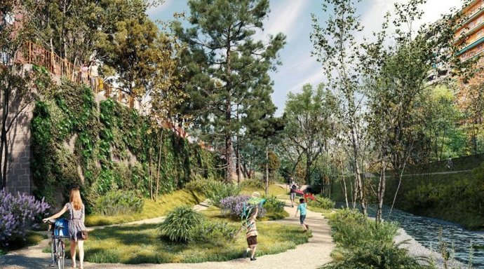 Archivo - Recreación del proyecto de regeneración del río Huerva.