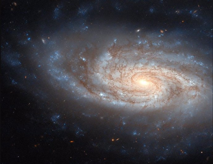 Hubble capta una imagen detallada de la galaxia espiral NGC 3430, a 100 millones de años luz de la Tierra