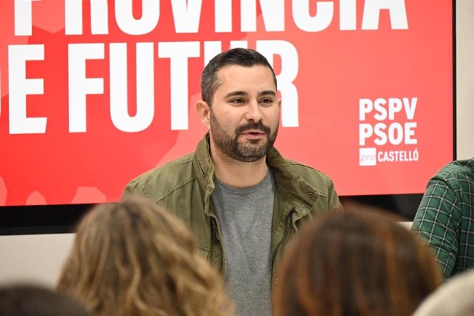 Archivo - Arxive - El secretari provincial  del PSPV de Castelló, Samuel Falomir  