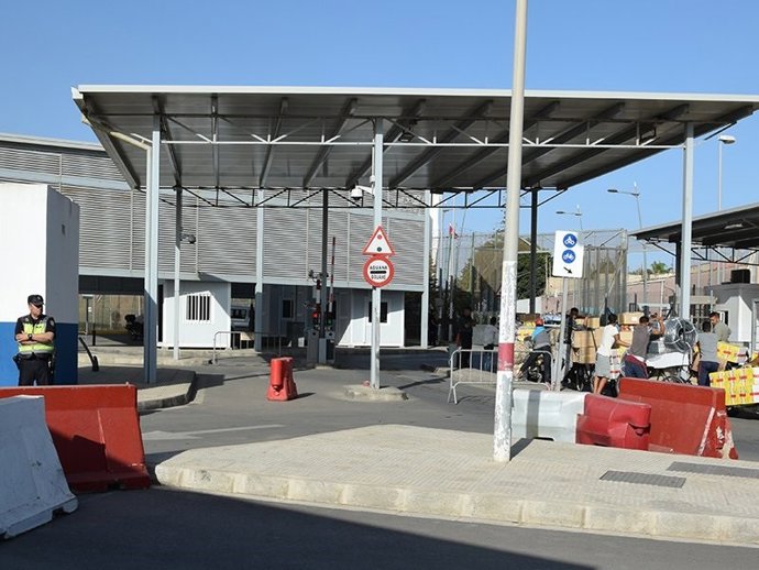 Imagen de archivo del puesto fronterizo de Farhana entre Melilla y Marruecos
