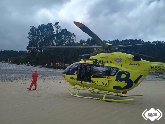 Rescate marítimo en Cudillero.