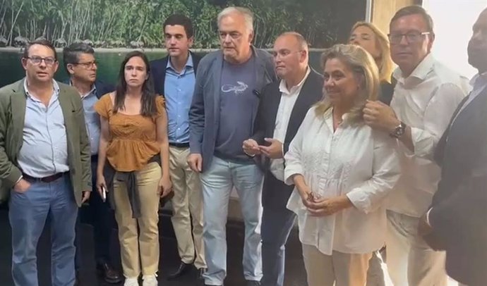 Delegación del PP en el aeropuerto de Caracas