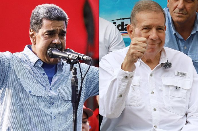 Nicolás Maduro y Edmundo González