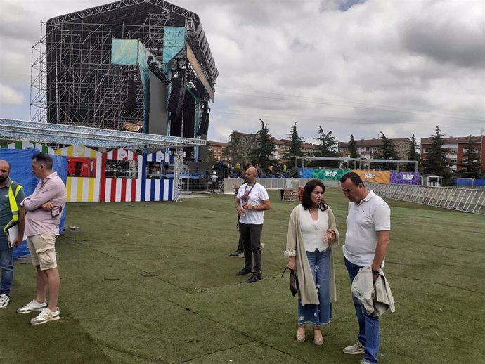 La concejala Yolanda Alonso visita el recinto del RBF.