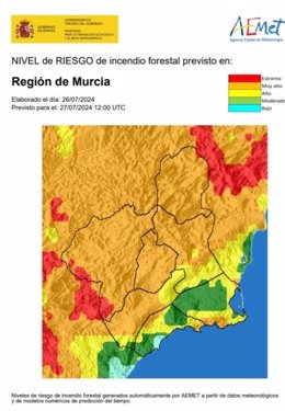 Archivo - Nivel riesgo incendio