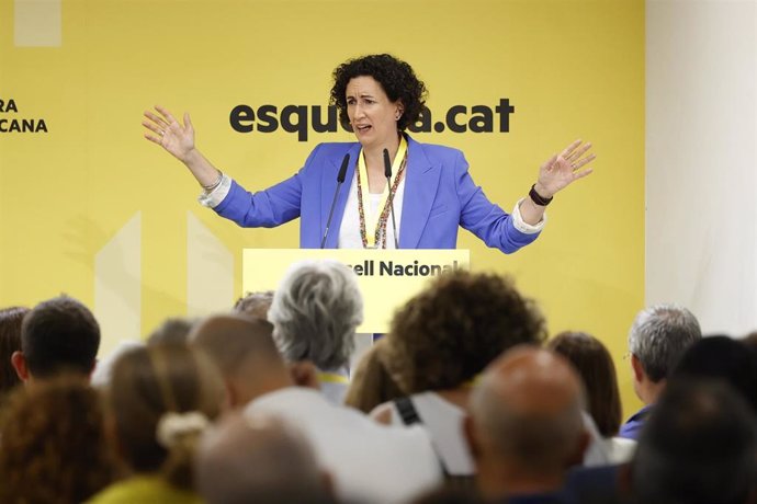 Archivo - La secretaria general de ERC, Marta Rovira, en el Consell Nacional del partido