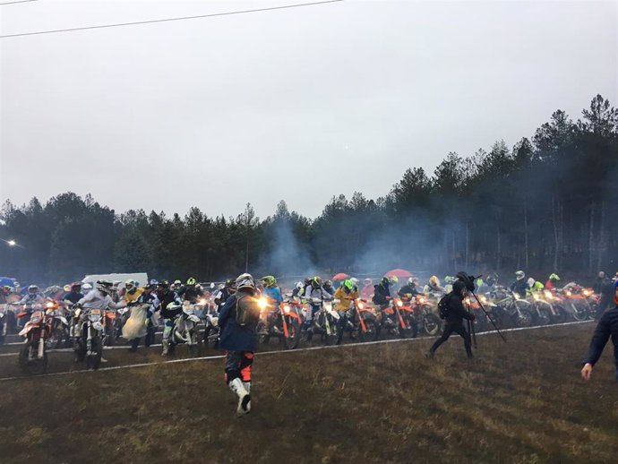 Celebración de la prueba Enduro Hixpania en Palencia.