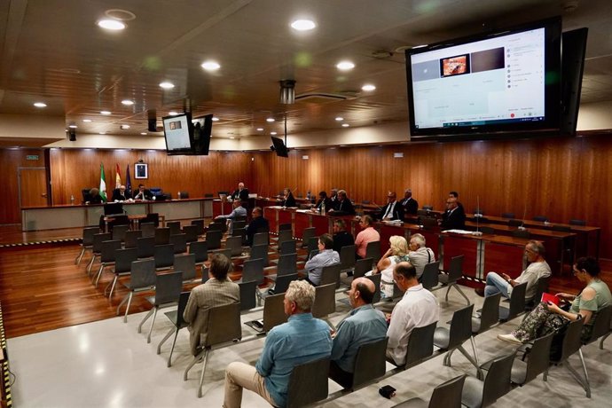 Archivo - Imagen de archivo del juicio del caso 'Astapa', sobre la supuesta corrupción política y urbanística en la localidad malagueña de Estepona.