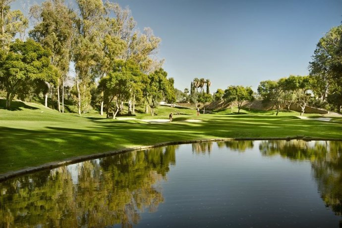 Un campo de golf en Marbella.