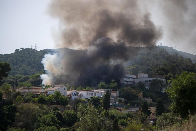 Una imagen del incendio