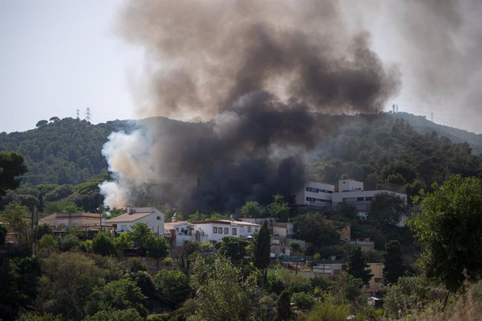 Una imatge de l'incendi