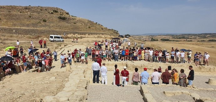 Un momento de la jornada de puertas abiertas celebrada este domingo en Los Bañales.