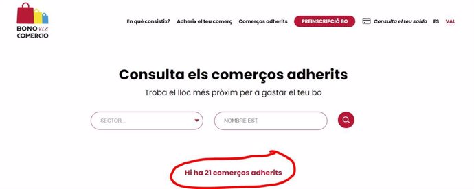 Compromís denuncia la desorganización en los bonos de comercio: la campaña ha comenzado sólo con 21 comercios apuntados