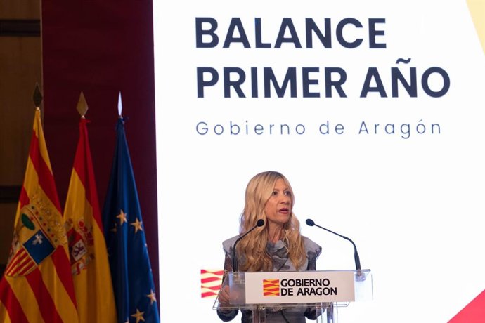 La vicepresidenta del Gobierno de Aragón, Mar Vaquero