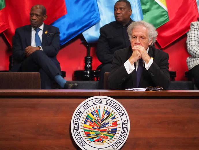 Archivo - October 5, 2022, Lima, Lima, Peru: Luis Almagro, Secretary General of the Organization of American States (OAS) at the fiftyâ€ second regular session of the Organization of American States (OAS) General Assembly that is being held held from Octo