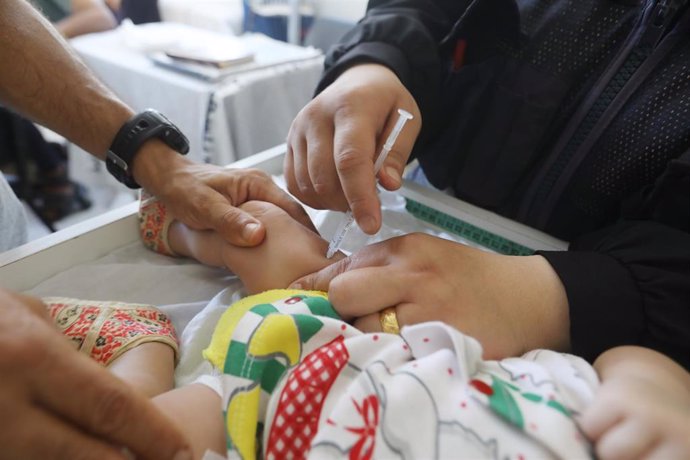 Vacunación contra la polio en la Franja de Gaza