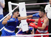 El boxeador español Ayoub Ghadfa también se acerca a las medallas en +92 kg