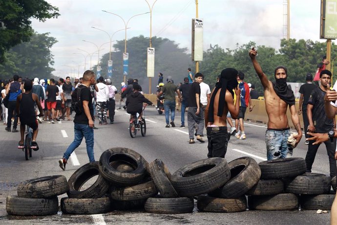 Protestas de la oposición en Venezuela tras la reelección de Nicolás Maduro