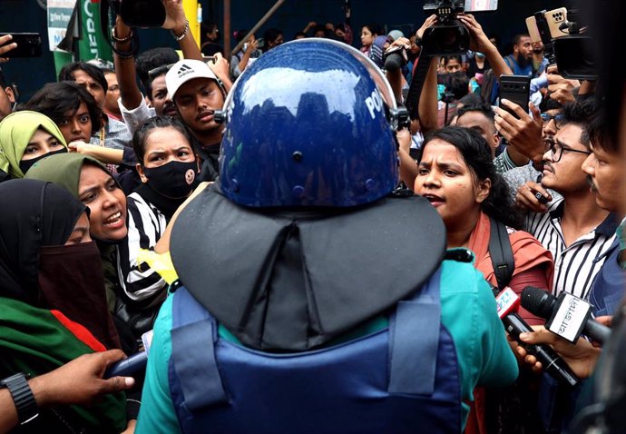 Manifestación en Bangladesh