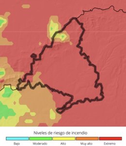 El riesgo de incendios ya es extremo en casi toda la región