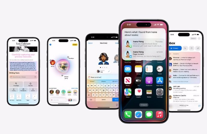 Apple Intelligence en un iPhone