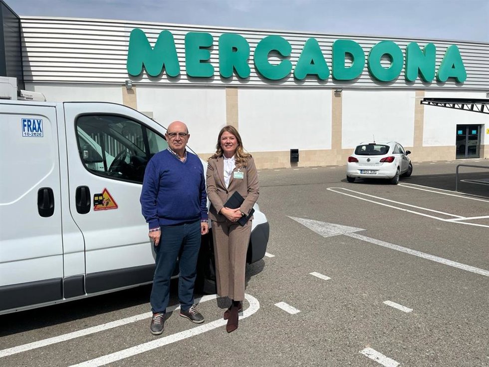 Una de las donaciones de Mercadona ha llegado al centro de El Refugio de Zaraagoza