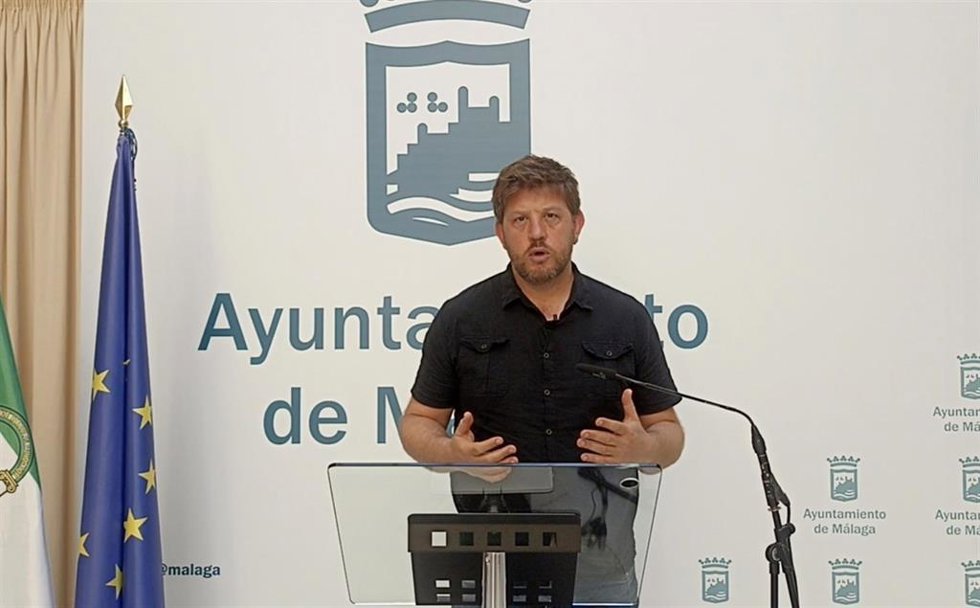Archivo - El portavoz adjunto de Con Málaga, Nicolás Sguiglia en una imagen de archivo