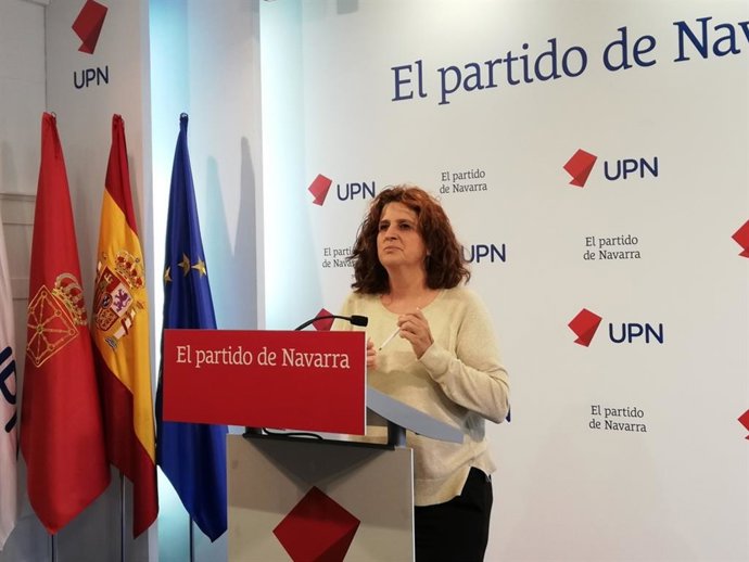 Archivo - La parlamentaria de UPN Marta Álvarez.