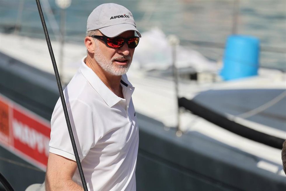 El Rey Felipe VI durante su embarque en el Real Club Naútico de Palma, a 30 de julio de 2024, en Palma de Mallorca, Mallorca, Baleares (España).