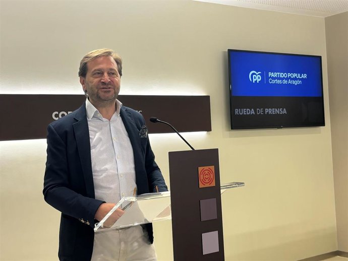 El portavoz del PP Aragón, Fernando Ledesma.