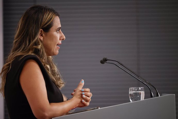 La portavoz del Govern Patrícia Plaja durante una rueda de prensa tras el Consell Executiu semanal, en la Generalitat de Catalunya, a 30 de julio 2024, en Barcelona, Catalunya (España)