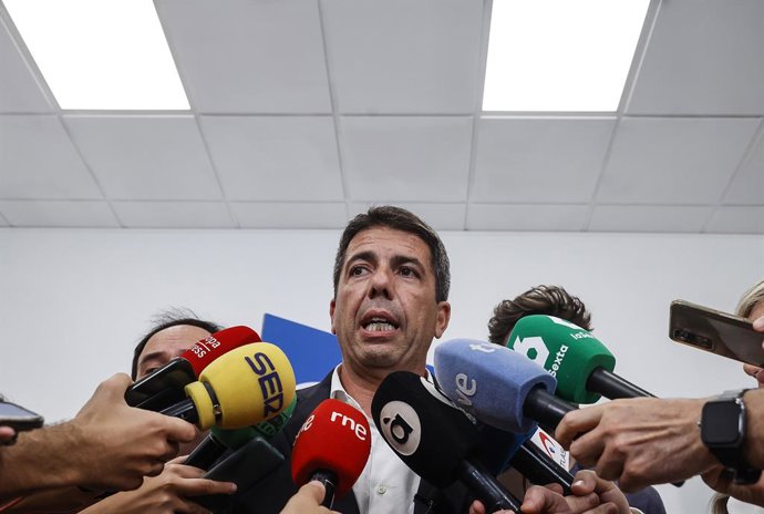 El president de la Generalitat Valenciana i president del PPCV, Carlos Mazón, en imatge d'arxiu.